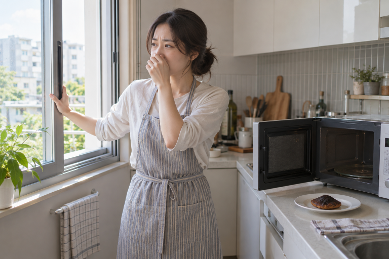 전자레인지 탄내 제거